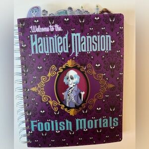 Disney Haunted Mansion Foolish Mortals Journal Notebook